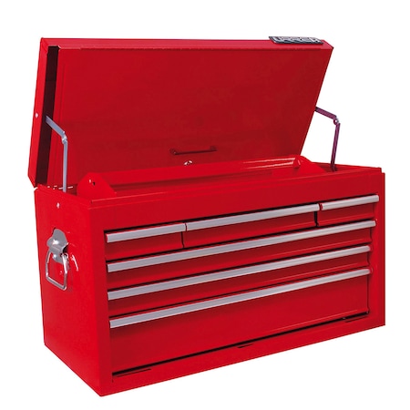 Urrea I-Series Top Chest/Cabinet, 6 Drawer, Red, Steel, 27 in W x 15 in D x 12 in H I27S6